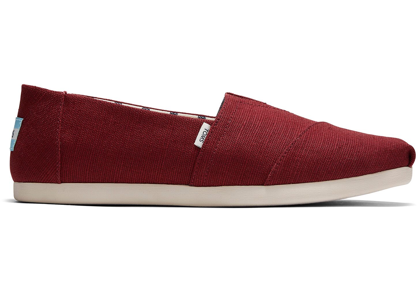 Toms Classics Heritage Canvas - Mens Alpargata Espadrilles - Burgundy - NZ - 298075KWN